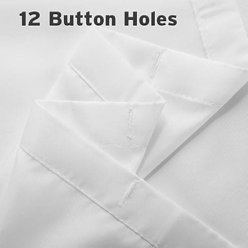 Titanker Waterproof Fabric Shower Curtain Liner Washable, Cloth Shower Liner with Magnets, White Shower Liner Soft Fabric, Lightweight Shower Curtain Liner, 70x72 Inches thumbnail 7