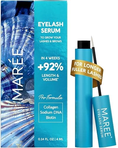 MAREE Eyelash Serum To Grow Lashes & Brows – Eye Lash Serum for Eyelash Growth Without Prostaglandin – Rapid Enhancing Lash Growth Eyebrow Boost Oil – Sérum De Pestañas Suero Para Pestañas Crecimiento - Image 1