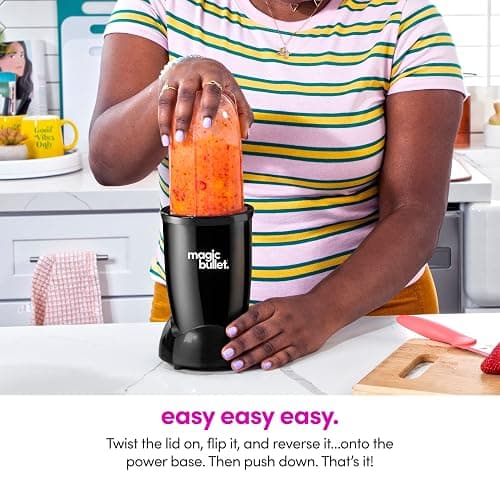 magic bullet Blender, Small, Black, 11 Piece Set thumbnail 7