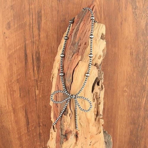 Navajo Pearl Bow Necklace Western Jewelry for Women Cowgirl Turquoise Necklaces Jewelry - 1 thumbnail 6