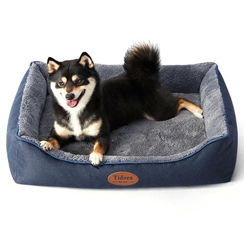 Tidore navy medium dog bed (orthopedic) w washable/removable cover - Image 1
