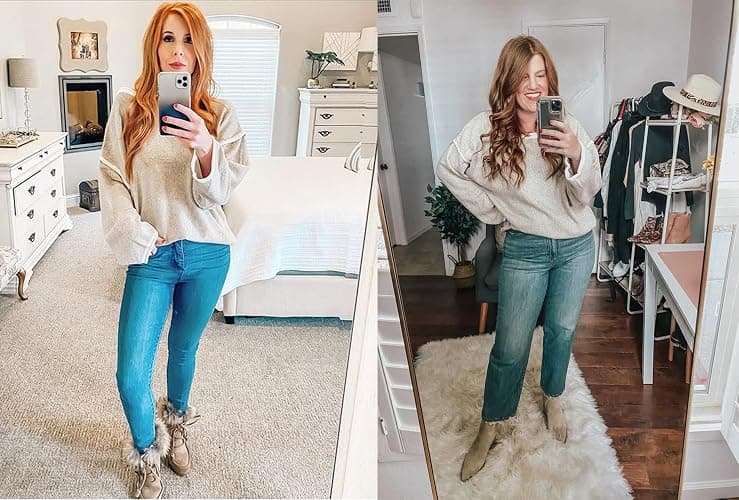 SALENT Women's Casual Oversized Sweaters Loose Soft Chunky Knit Long Batwing Sleeve Pullover Sweater Outfit Sweatshirts Tops thumbnail 7