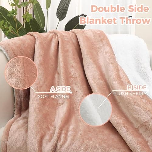PROALLER Heated Blanket Electric Blanket Pink 50x60in, 10 Levels &1-9H Timer Auto-Off, Machine Washable, Soft Flannel Sherpa Full Body Warming, Sofa Bed Office Use, Heating Blanket thumbnail 2