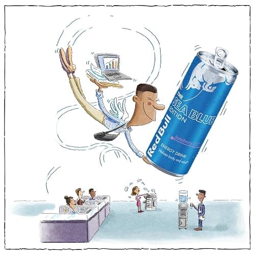 Red Bull Sea Blue Edition Energy Drink, Juneberry, with 114mg Caffeine plus Taurine & B Vitamins, 12 Fl Oz, Pack of 24 Cans thumbnail 4