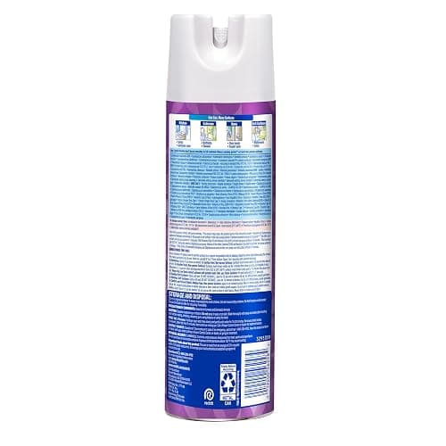 Lysol Disinfectant Spray, Sanitizing and Antibacterial Spray, For Disinfecting and Deodorizing, Lavender & Cotton Blossom Scent, 19 Oz (Pack of 2) thumbnail 9