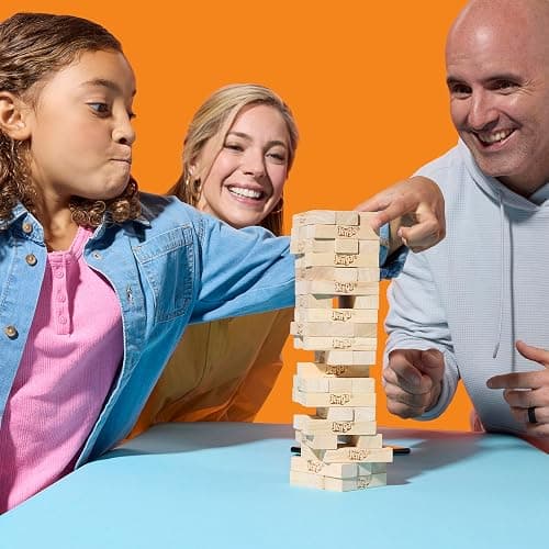 Hasbro Gaming, Jenga con Dado Digitale, Gioco di Impilamento, Ideale per Famiglia e Amici, per Bambini e Bambine dai 6 Anni in Su, Contiene 54 Mattoncini in Legno, per 1 o Più Giocatori thumbnail 6
