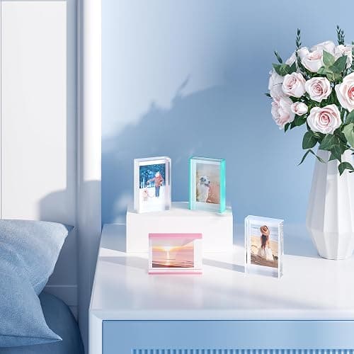 Phattopa Instax Mini Film Photo Frames 2x3, Iridescent Acrylic Picture Frames, 3 Pack thumbnail 7