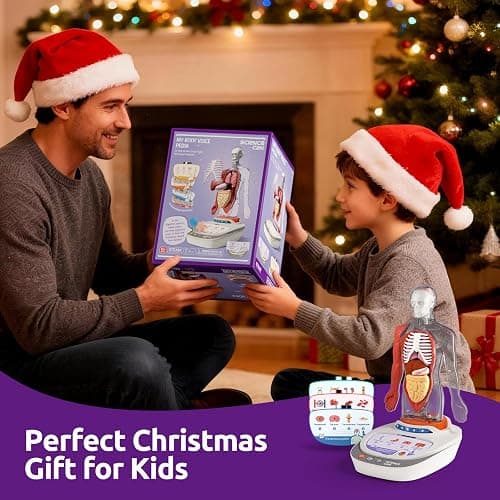 Science Can Human Body Model for Kids, Interactive Human Anatomy Talking Model - 11 Inch Realistic Anatomical Assembly Kit, 15PCS Removable Parts & Guide, Educational STEM Toys Gifts for Kids Aged 6+ thumbnail 4