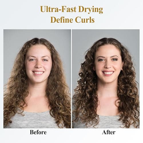 YTCHYYSK Large Diffuser Attachment Compatible with Dyson Airwrap, Upgraded Bigger Diffuser Nozzle to Dryer Faster and Define Curls Hair, Gold thumbnail 4
