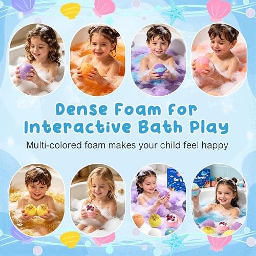 12 Pcs Bath Bomb Gift Set with Surprise Inside – Natural Ingredients, Rich Bubbles, Moisturising Cocoa & Shea Butter, Fizzes Spa – Ideal Birthday Easter Gift for Boys & Girls thumbnail 4