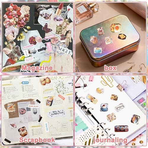 45 Sheets Japanese Sticker Book Manga 800+ Scrapbook Stickers Cute Korean Stickers for Journaling Scrapbooking Kawaii Food Sticker for Kids Adult Romantic DIY Comic Books Aesthetic Decoration Crafts D thumbnail 4