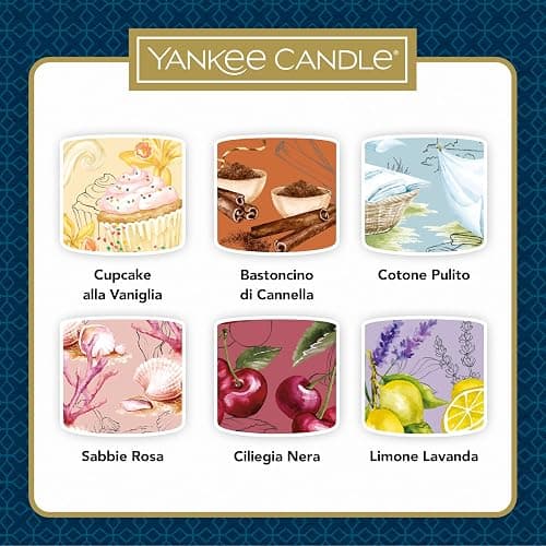 Confezione regalo di candele profumate Yankee Candle | Candele votive riempite | Mix di cera di miscela di soia | 6 pezzi | Regali perfetti per le donne thumbnail 4