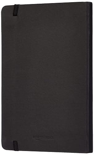 Amazon Basics Classic Lined Notebook, 240 Pages Hardcover, 5 x 8.25-Inch, Black thumbnail 8