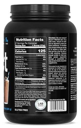 PEScience Select Protein Powder, Chocolate Truffle, 27 Servings | Whey and Casein Blend, Gluten Free, Lean Protein Powder, Low Calorie, Low Carb, Keto Friendly thumbnail 7
