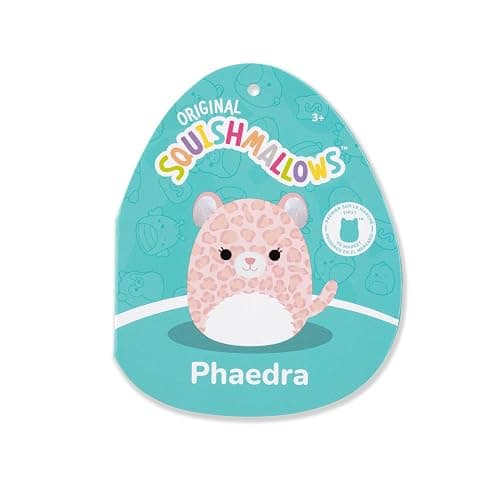 Squishmallows Original 5in Phaedra The Pink Leopard – Official Jazwares Plush (Little) thumbnail 7