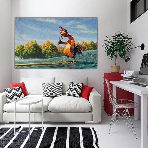 NASIAN Chicken Flag 3x5 Ft Funny Flags for College Dorm Room Guys Double Sided Meme Flags Man Cave Bedroom Wall Art Decor Banner Gifts thumbnail 4