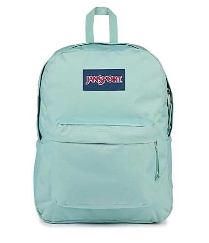 JanSport SuperBreak One Backpack - Durable, Lightweight Bag with 1 Main Compartment, Front Utility Pocket with Built-in Organizer, Premium Backpack, Faded Sage - Image 1