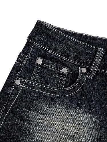 WDIRARA Women's Cross Embroidery Rhinestone Denim Shorts Y2k Grunge Punk Jean Shorts thumbnail 5