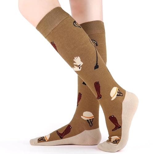 Belloxis Horse Riding Socks Horses Lovers Gifts for Cowgirl Ladies' Equestrian Zocks Gifts thumbnail 5