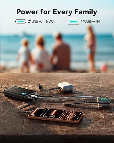 INIU Portable Charger, Ultra Slim 10000mAh 45W PD Power Bank, USB C in&Out Fast Charging Battery Pack, Travel Essential Phone Powerbank Compatible with iPhone 17 16 15 Samsung S22 S21 Google iPad etc thumbnail 8