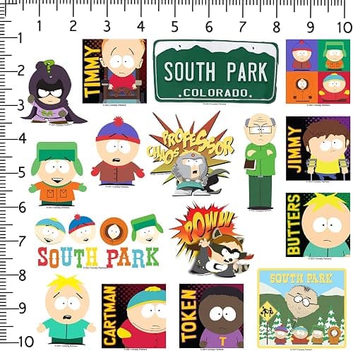 South Park Sticker Pack – Die-Cut Vinyl Large Deluxe Stickers Variety Pack for Laptop, Water Bottle, Scrapbooking, Tablet & Indoor Use – Set of 100 thumbnail 3