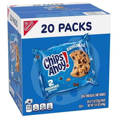CHIPS AHOY! Original Chocolate Chip Cookies, 20 Snack Packs (2 cookies per pack) thumbnail 15