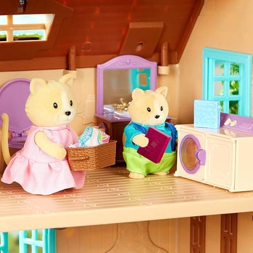 Li’l Woodzeez – Animal Figurines – Toy Cat – Collectible Figurines – Figurine Playset for Kids – 3+ Years– The Whiskerelli Cats thumbnail 5