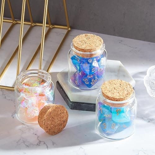 Patelai 24 Pack Small Glass Jars with Cork Stoppers Mini Potion Bottles Clear Empty Glass Bottles for DIY Art Crafts Message Decoration for Wedding Birthday Gifts Party Favors (50 ml/1.7 oz) - 50 ml/1.7 oz - 24 thumbnail 6