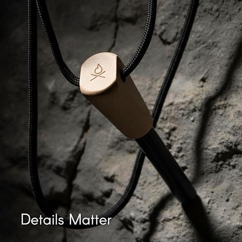überleben Ferro Rod Fire Starter for Survival w/Fire Striker (Up to 20,000 Strikes) - Compact Fire Steel for Hiking, Emergency Kit - Waterproof Flint and Steel - Camping Ferrocerium Rod with Striker thumbnail 3