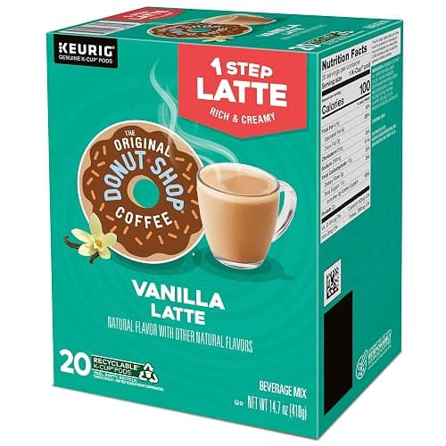 The Original Donut Shop Vanilla Latte, Single-Serve Keurig K-Cup Pods, Flavored Coffee, 20 Count thumbnail 15