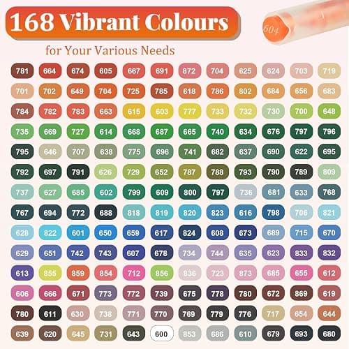 Funnasting 168 Couleurs Feutre Acrylique, Tête de Brosse Douce Marqueur Peinture Acrylique pour Coloriage, Verre, Tissu, Oeuf, Pétroglyphes et Bricolage Arts & Crafts Fournitures thumbnail 2