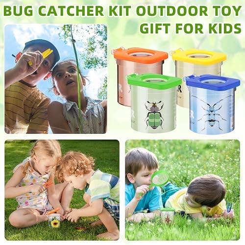 Halloscume 24 Pcs Insect Bug Viewer for Kids Magnifying Insect Box Bug Catcher Magnifier Container Critter Collection Kit Insect Cage Jar for Children Science Nature Exploration Tool thumbnail 5