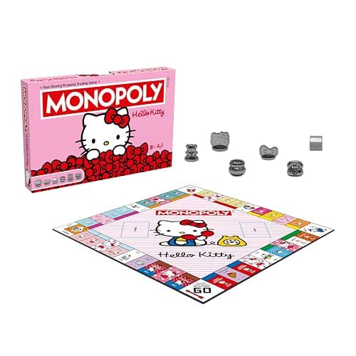 Winning Moves Hello Kitty Monopoly Board Game, Ideal for 2-6 Players and A Great Gift for Fans Aged 8 and Up thumbnail 2