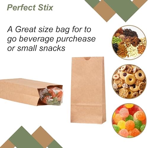 1lb Brown Bags- Pack of 400 (3.5"W x 6.5"H x 2.3"L) thumbnail 4