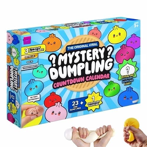 Dumpling Squishy, 2026 Squishy Dumpling Mystery Advent Countdown Calendar, 24 PCS Random Surprise Squishies Toys, Stress Relief Sensory Fidget Toy for Anxiety Relief Hand Relax, Birthday Gifts - Image 1