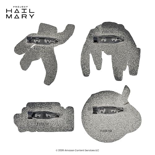 Project Hail Mary 4-Piece Enamel Pin Set | Officially Licensed | Badge Accessories For Lanyard, Backpack, Clothes thumbnail 4