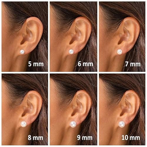 PAVOI 925 Sterling Silver, 14K Gold Plated, AAA+ Quality Handpicked Freshwater Cultured Stud Pearl Earrings thumbnail 3