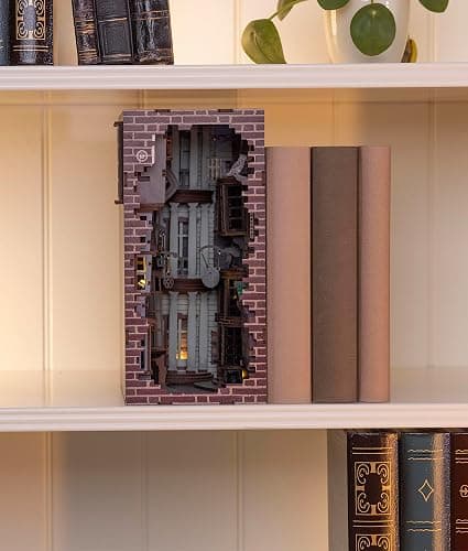 Revell Model Kit Tiny Adventures I Diagon Alley Harry Potter I 3D Miniature House I Book Nook Wooden Bookend I Birth Gift for Fans I Bookend Harry Potter thumbnail 8