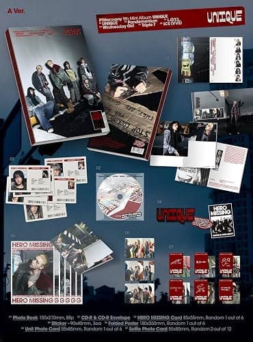 P1Harmony Album - UNIQUE A ver. (Photobook ver.)+Pre Order Benefits+BolsVos Exclusive Idol-Inspired Giveaways Package thumbnail 3