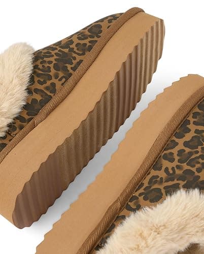 The Children's Place Girls' Girls Indoor/Outdoor Comfy Slip on Platform Shoes, Faux Fur Lined thumbnail 4