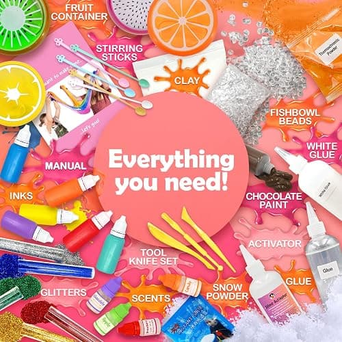 Original Stationery Ultimate Slime Kit, Awesome Pink Slime Kit to Make Fishbowl Slime, Cloud Slime, & More, Amazing Birthday & Xmas Gift Idea for Kids thumbnail 5