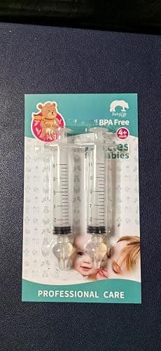 Baby Nasal Aspirator, 10ml Syringe Nasal Irrigator, Reusable Silicone Nasal Suction Tip, Nasal Syringe for Baby, Nose Cleaner Rinsing Device (2PCS) thumbnail 9