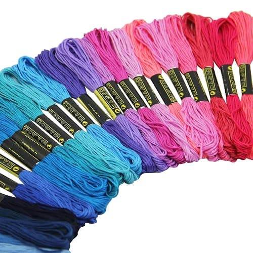 ATDAWN Rainbow Color Embroidery, Cross Stitch Threads, Bracelets, Crafts Floss, 100 Count thumbnail 4