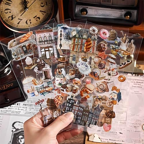 Ptyism 563 Pcs/36 Sheets Stickers for Scrapbooking,Sticker for Journaling Scrapbooking Stickers for Scrapbooking Art Journal Bullet Journal Accessories thumbnail 4