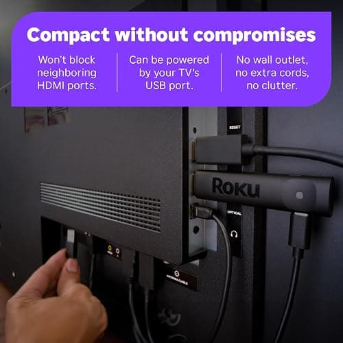 Roku Streaming Stick Plus 2025 - 4K & HDR Roku Streaming Device for TV with Voice Remote - Free & Live TV thumbnail 4