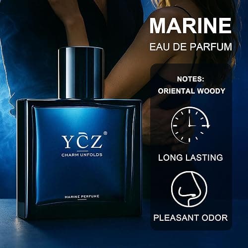 Ycz Midnight Marine Eau De Parfum For Men, 3.4 Fl Oz | Long-Lasting Fresh Marine Woody Fragrance With Grapefruit, Ginger, And Cedar Notes For Daily Wear, Date Nights, And Gifts. thumbnail 4