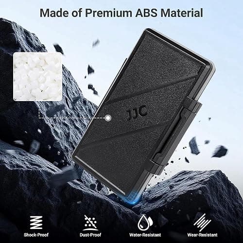 36 Slots Memory Card Case Water-Resistant Anti-Shock Memory Card Wallet for 24 Micro SD SDXC SDHC TF Cards and 12 SD SDXC SDHC Cards | Compact Micro SD Card Holder Wallet for 24 Micro SD SDXC SDHC TF Cards and 12 SD SDXC SDHC Cards, Ergonomic Locking Systerm thumbnail 9