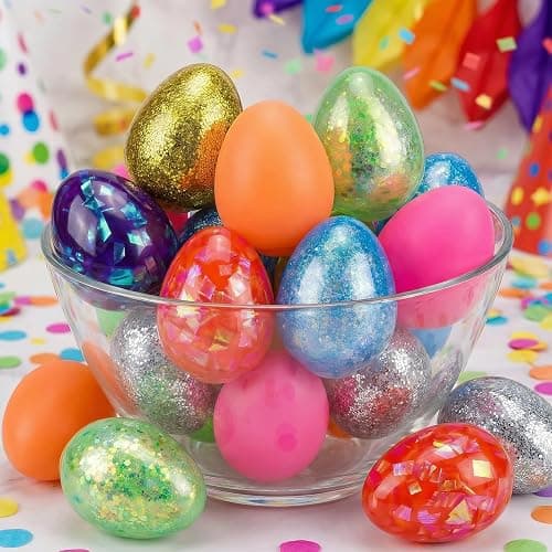 Menzcci 8 Pack Easter Eggs Squeeze Toys Stress Balls Squishy Toys for Kids Boys Girls Easter Basket Stuffers Easter Egg Hunt Fillers Party Favors thumbnail 7