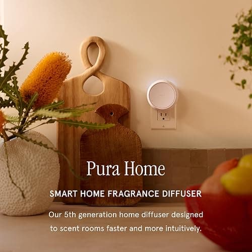 Pura Home, Smart Home Fragrance Diffuser, V5 | Adjustable Smart Home Fragrance Diffuser, Set Schedules and Timers, LED Light, Holds 2 Scent Refills, Refills Sold Separately thumbnail 2