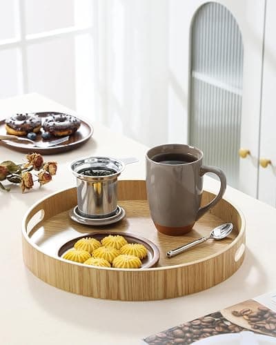 MALACASA Ceramic Tea Mug with Lid and Stainless Steel Infuser, 18 oz Large Tea Cup for Loose Leaf Tea, Heat-Resistant, Microwave & Dishwasher Safe, Speckled Glaze Coffee & Tea Brewer Mug, Khaki Brown thumbnail 8